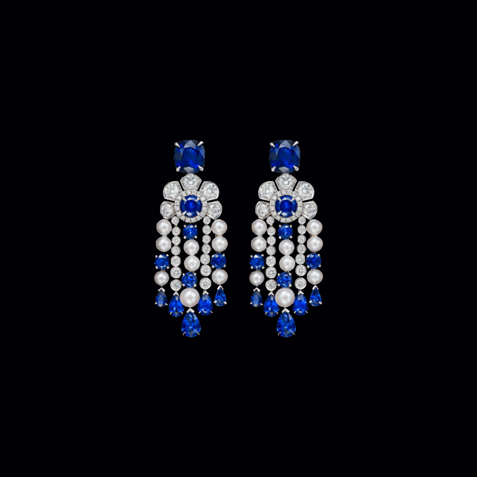 Zoom GARRARD Boucles Oreilles Haute Joaillerie Marguerite chez Quantième à Casablanca (Maroc)